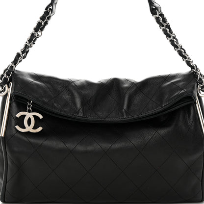 Chanel Lambskin Stitched Medium Ultimate Soft Tote Black 8 of 12