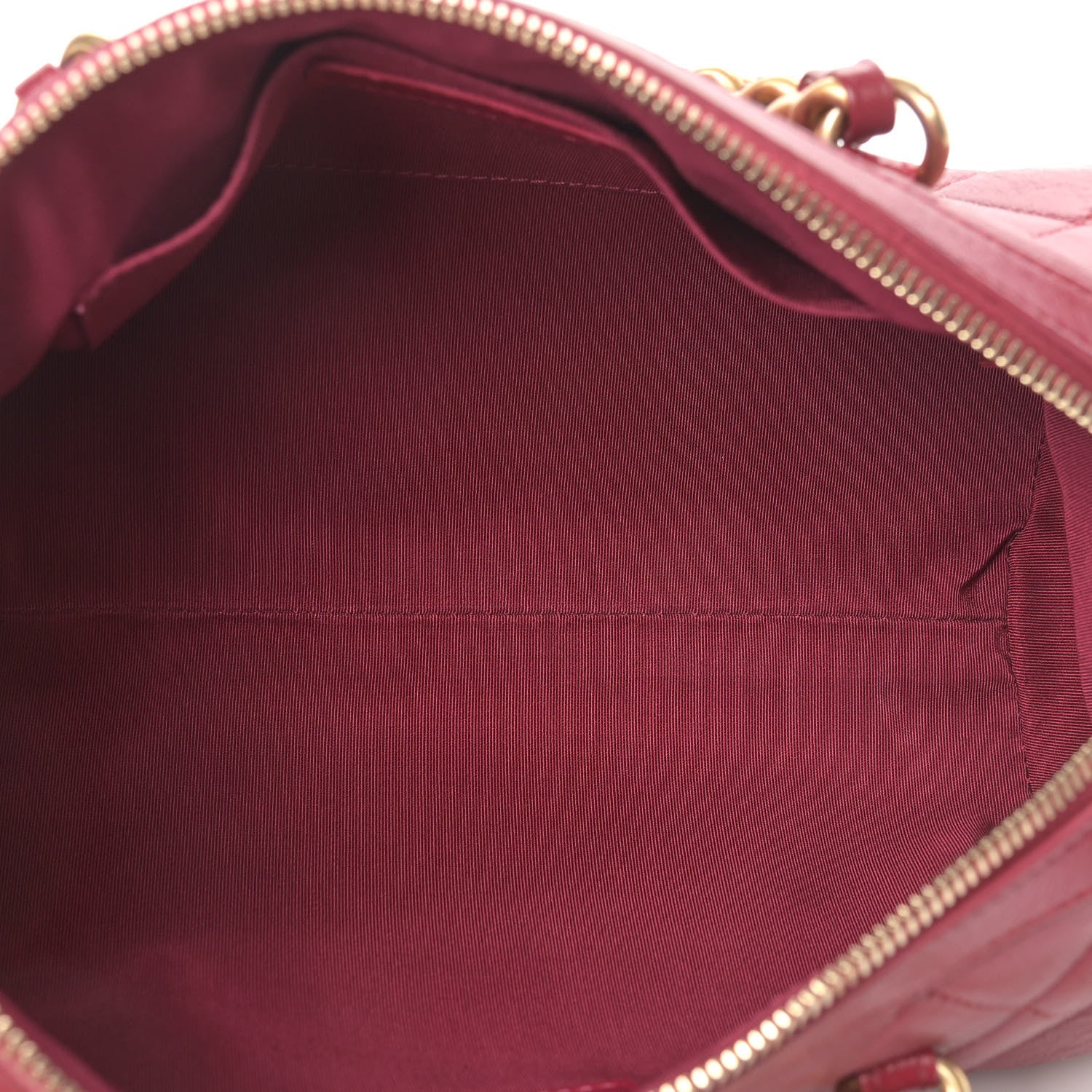 Chanel Shiny Lambskin Quilted Fashion Therapy Bowling Bag Red 5 of 11