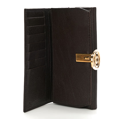 Gucci Monogram Interlocking GG Continental Wallet Dark Brown 5 of 14