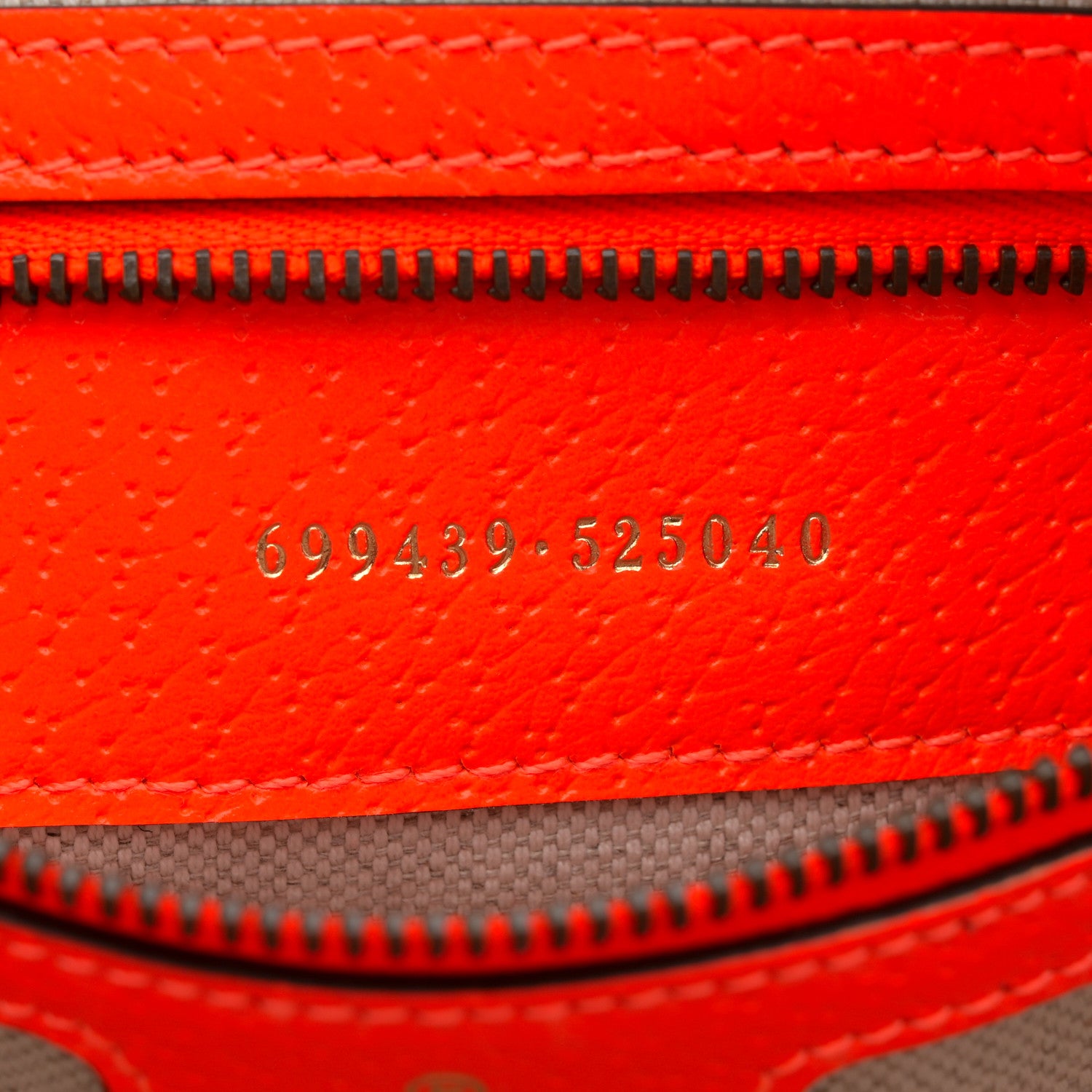 Gucci GG Supreme Monogram Textured Dollar Calfskin Web Ophidia Wristlet Shoulder Bag Beige Ebony Orange 7 of 11