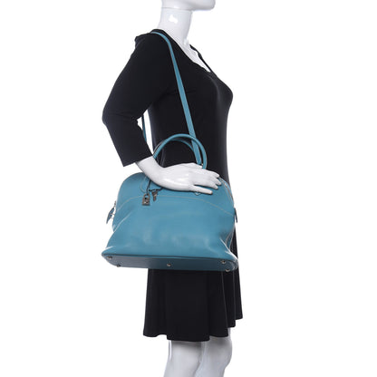 Hermes Taurillon Clemence Bolide 31 Blue Jean 2 of 11