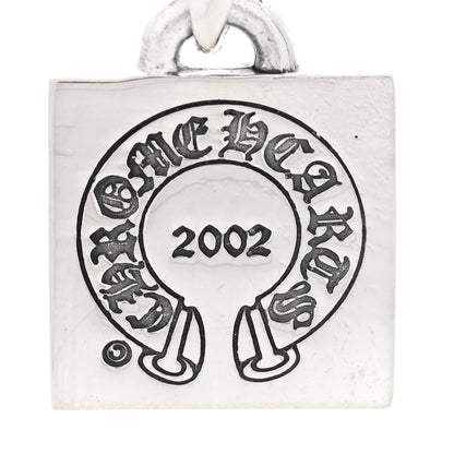 Chrome Hearts Sterling Silver Framed Letter J Block Pendant 3 of 3