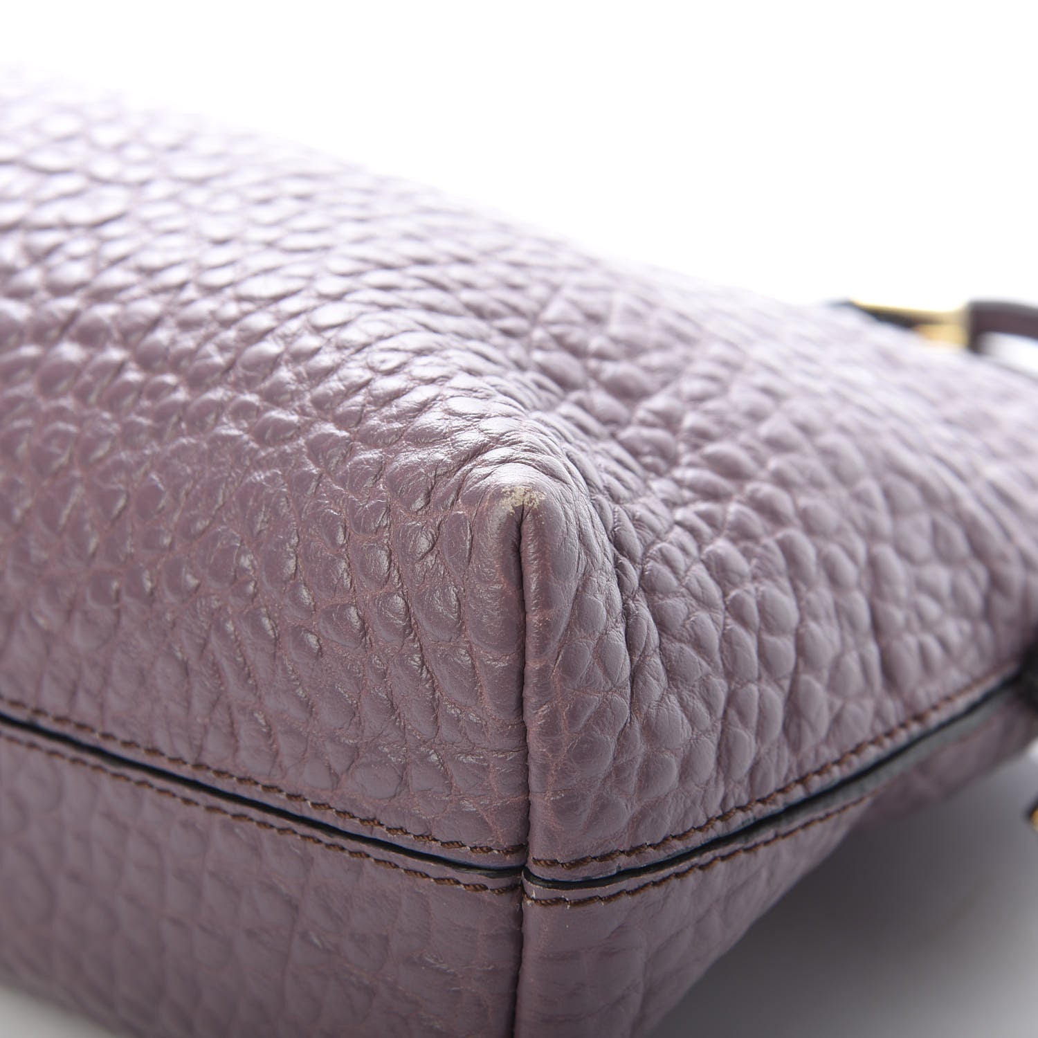 Burberry Signature Grain Calfskin Small Chichester Crossbody Clutch Bag Dark Plum 11 of 15