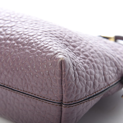 Burberry Signature Grain Calfskin Small Chichester Crossbody Clutch Bag Dark Plum 11 of 15