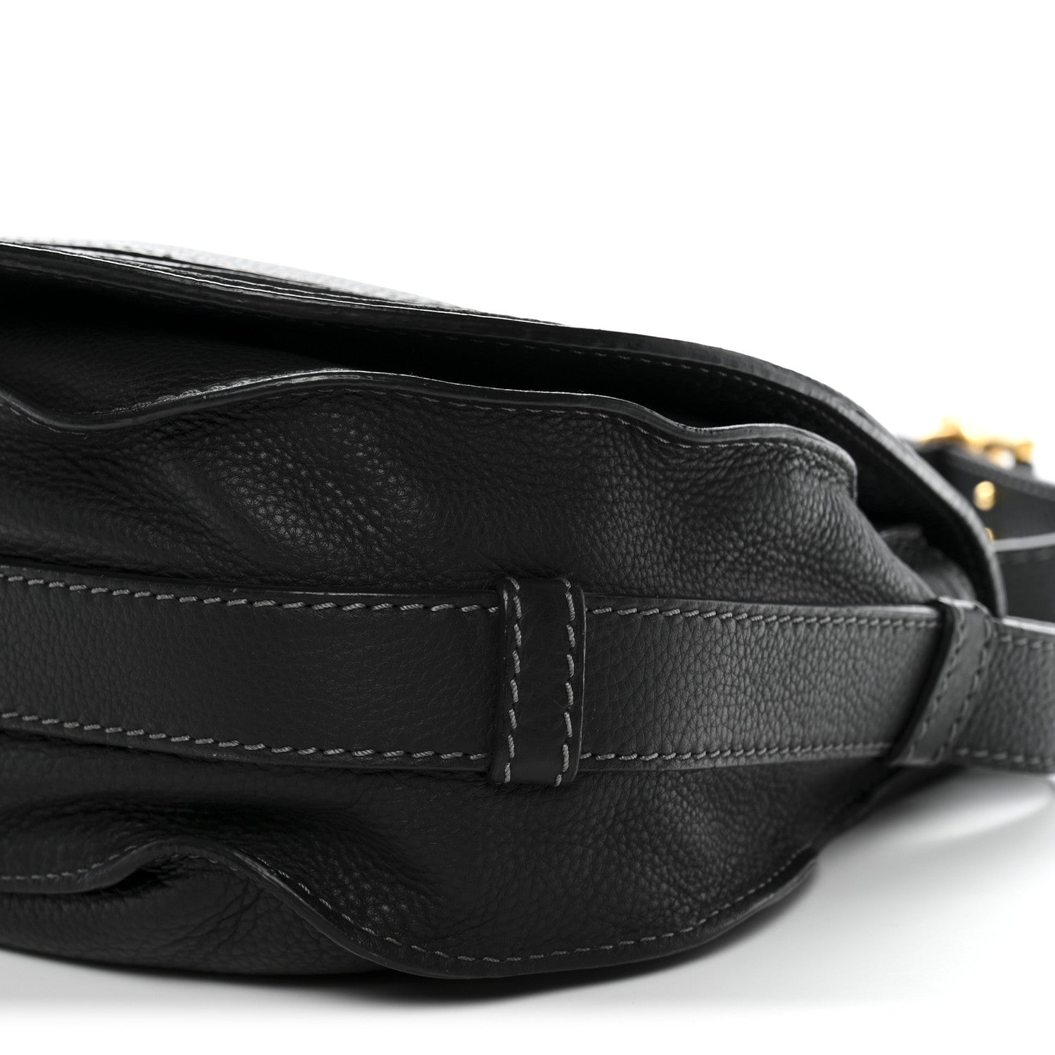 Chloe Calfskin Medium Marcie Round Crossbody Bag Black 9 of 12