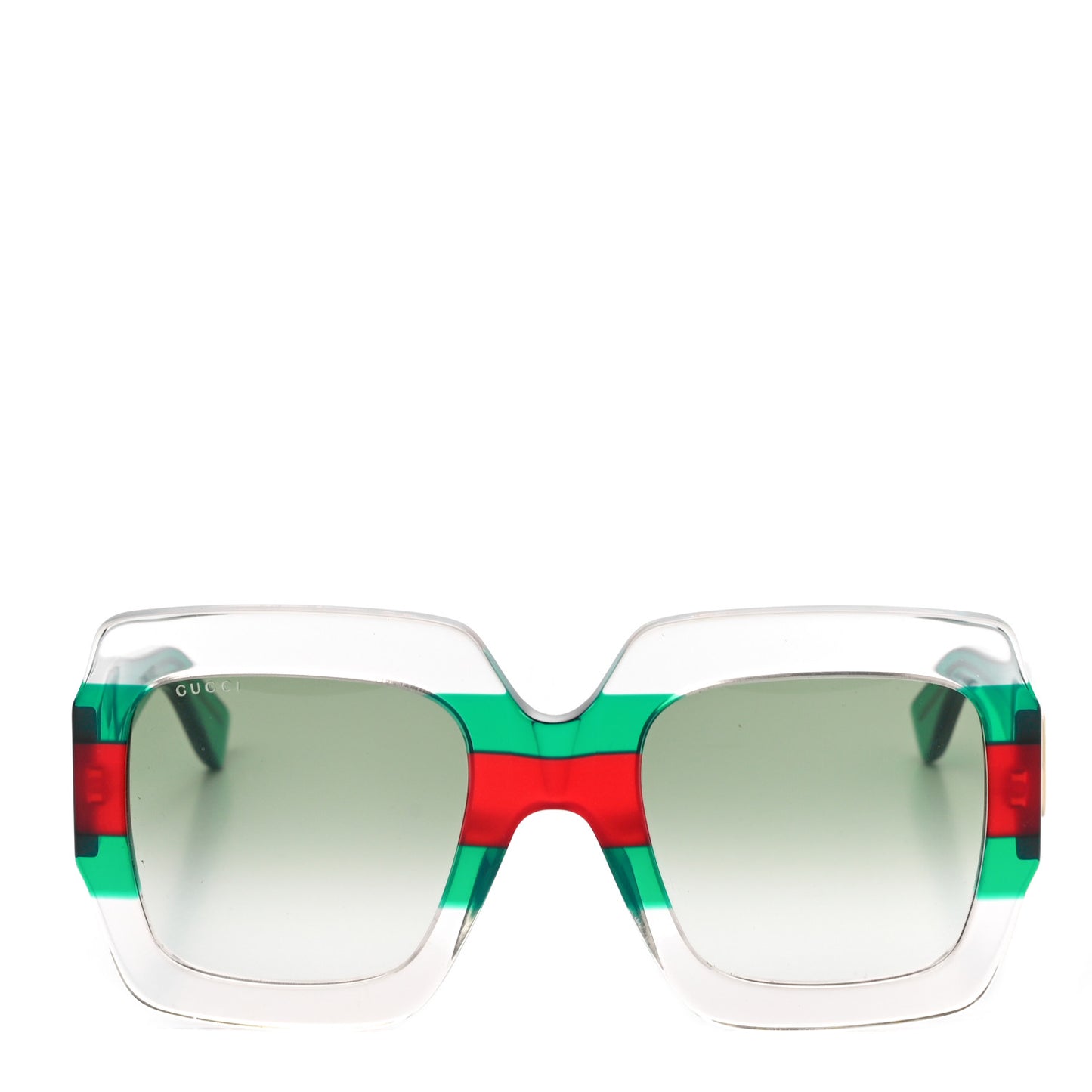 Square Web Frame GG0178S Sunglasses Green Red