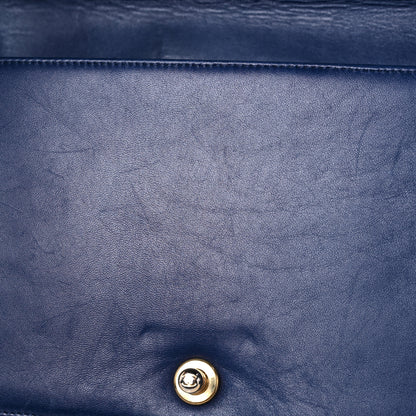 Chanel Lambskin Quilted New Medium Boy Flap Dark Blue 12 of 18