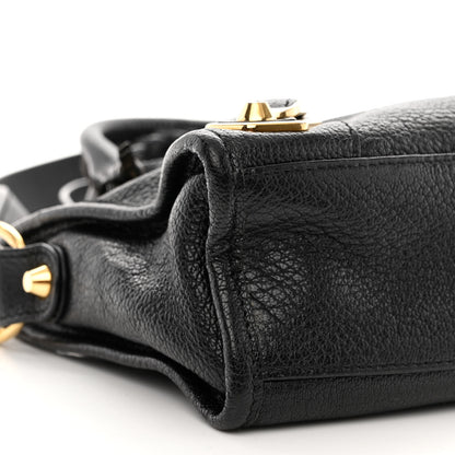 Balenciaga Chevre Gold Metallic Edge Hardware Mini City Black 9 of 13