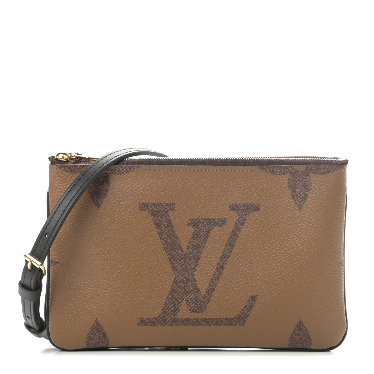Reverse Monogram Giant Double Zip Pochette