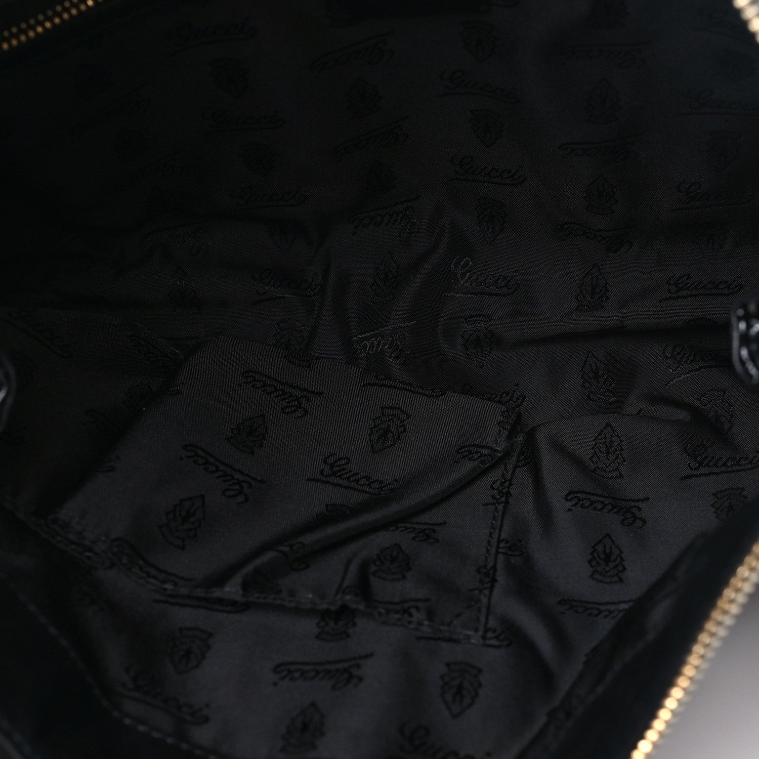 Gucci Patent Hysteria Large Clutch Black 5 of 8