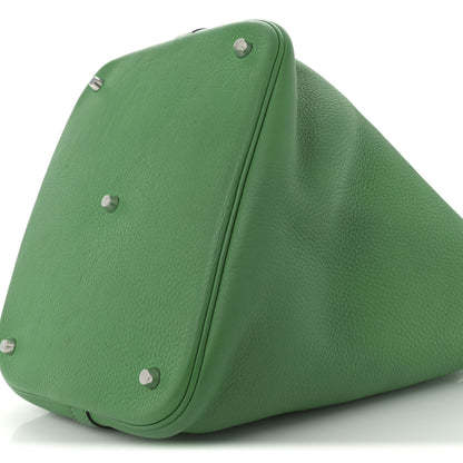 Hermes Taurillon Clemence Picotin Lock 26 GM Bamboo 10 of 10