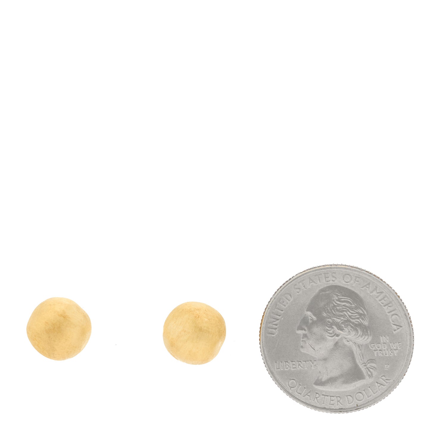 18K Yellow Gold Small Africa Stud Earrings