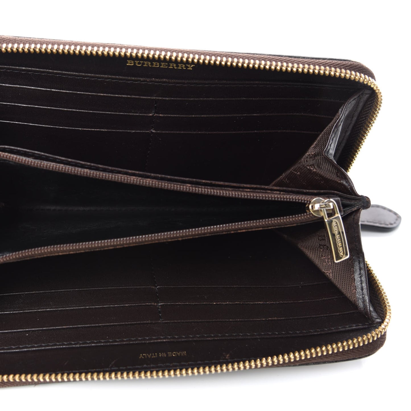 Haymarket Check Large Ziggy Zip Around Wallet Chocolate