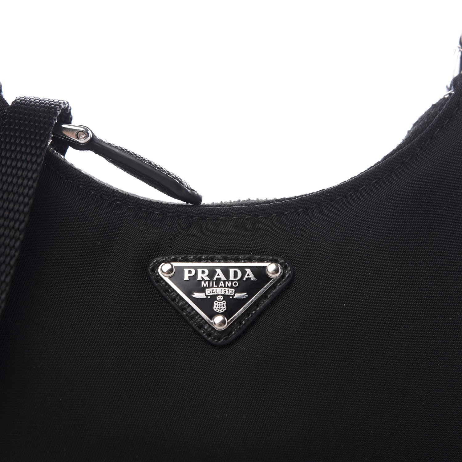 Prada Tessuto Nylon Mini Re-Edition 2000 Shoulder Bag Black 8 of 8