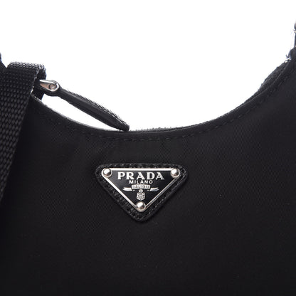 Prada Tessuto Nylon Mini Re-Edition 2000 Shoulder Bag Black 8 of 8