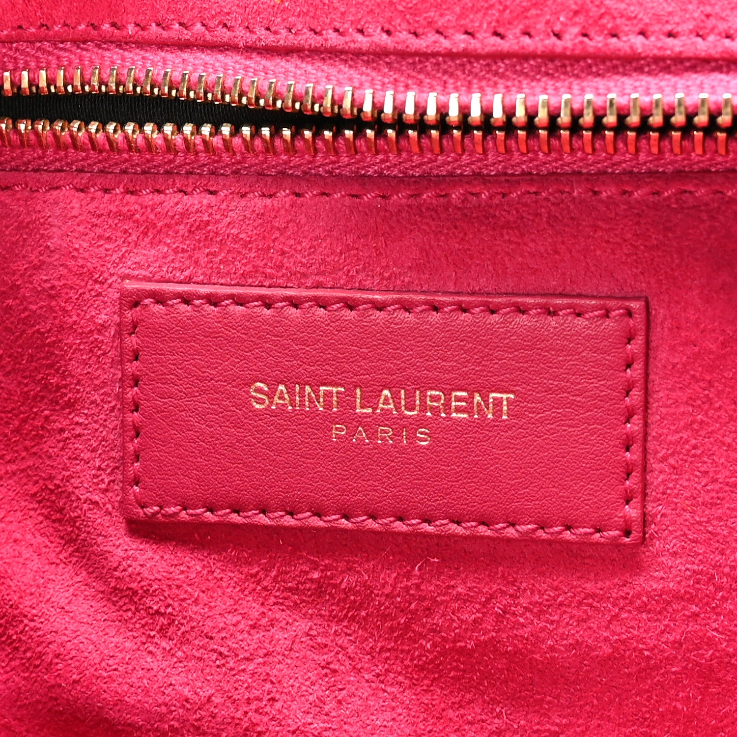 Saint Laurent Calfskin Classic Y Satchel Fuchsia 6 of 10