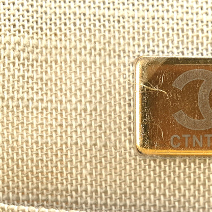 Chanel Mixed Fibers Small Deauville Tote Yellow 8 of 10