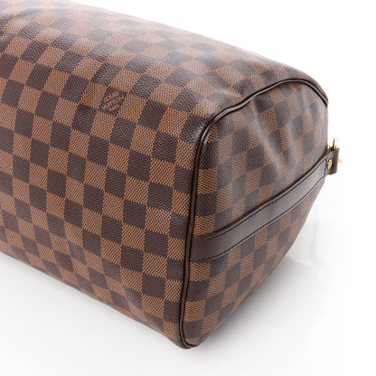 Louis Vuitton Damier Ebene Speedy Bandouliere 30 9 of 9