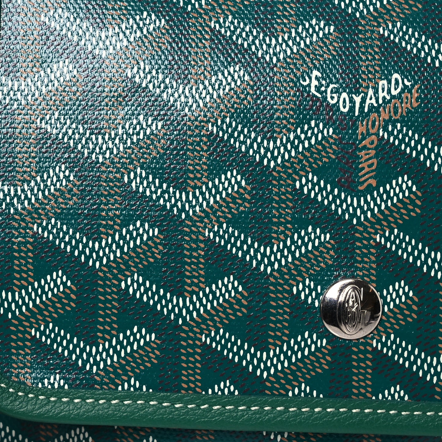 Goyardine Plumet Wallet Clutch Green