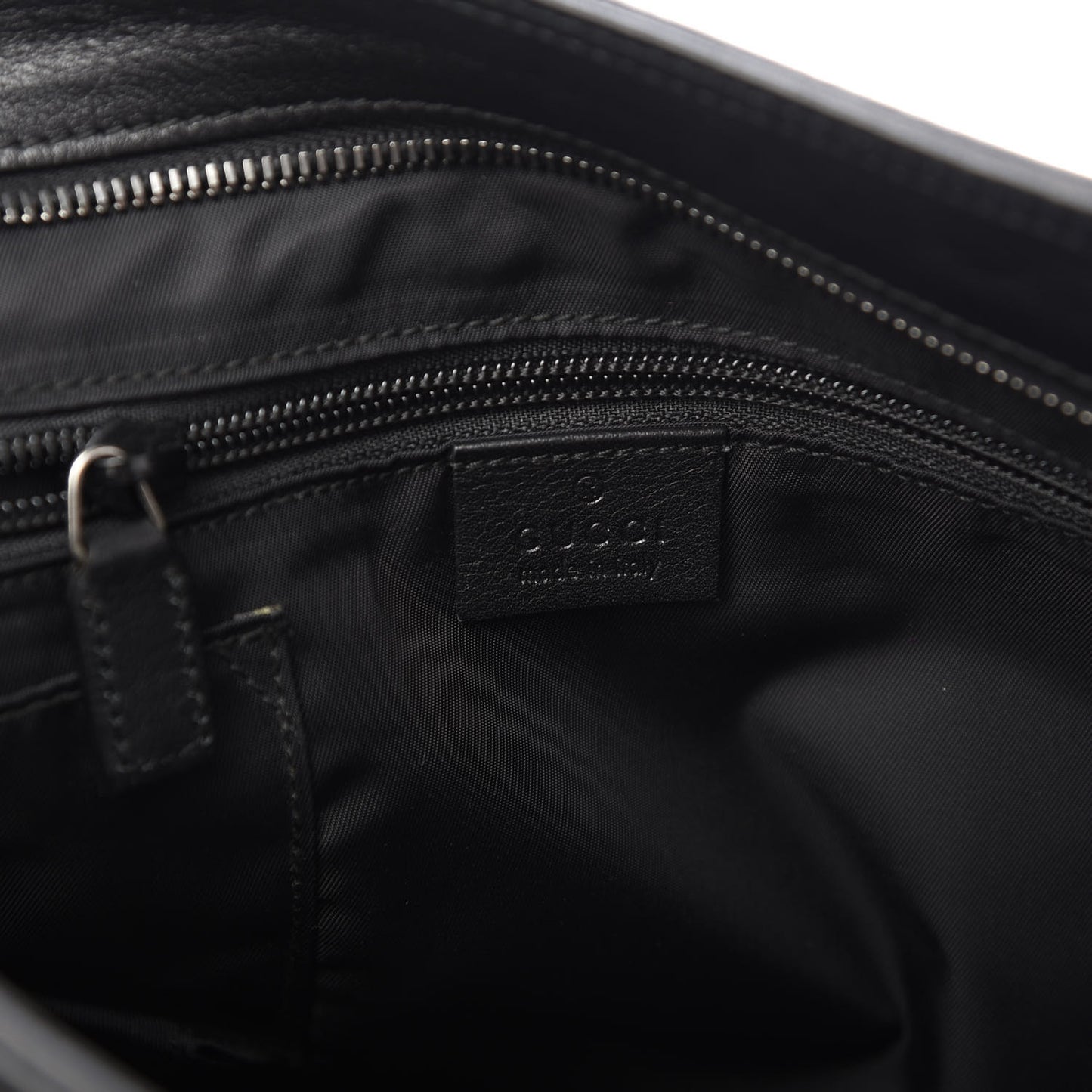 Guccissima Nylon Messenger Bag Black