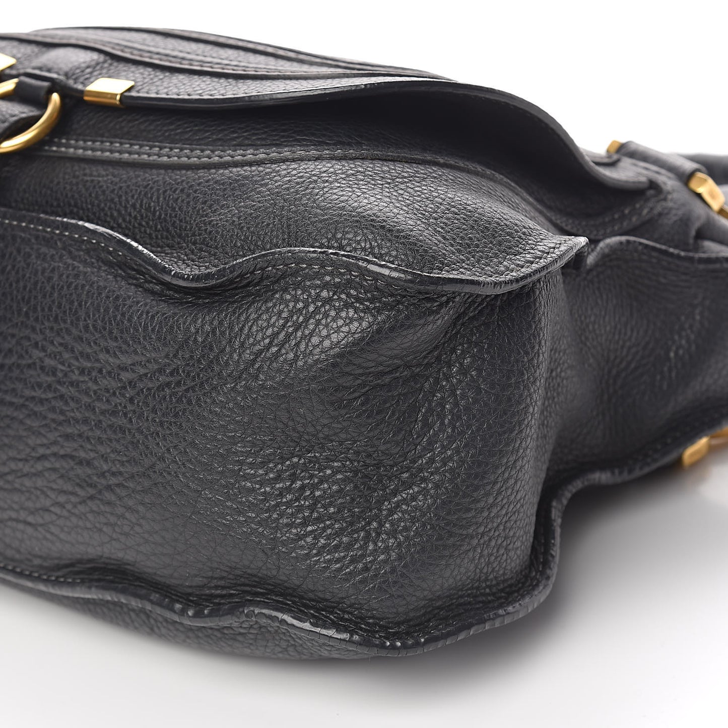 Calfskin Medium Marcie Satchel Black