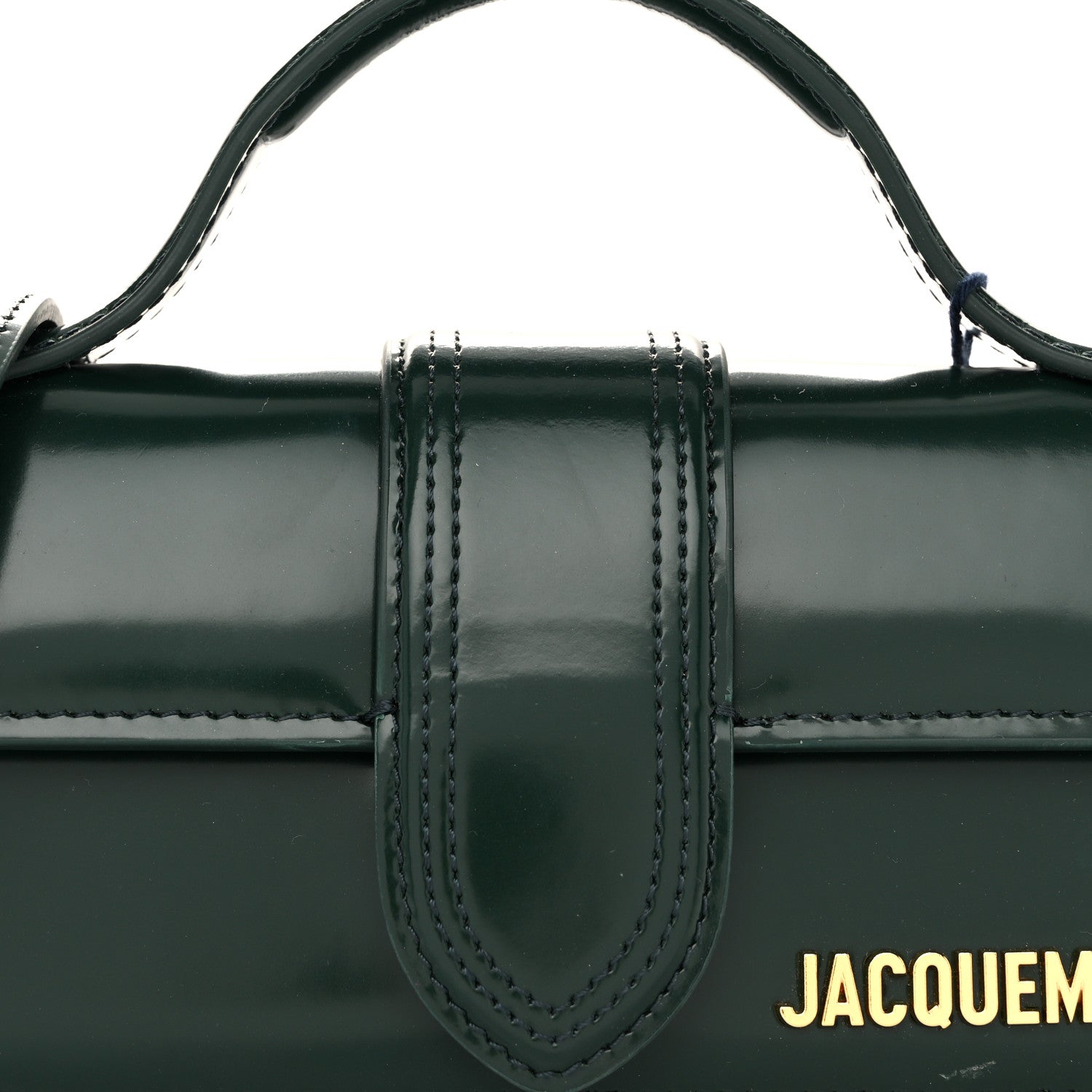 Jacquemus Glazed Calfskin Le Bambino Dark Green 7 of 10