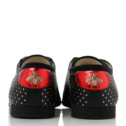 Gucci X SEGA Calfskin GUCCY Stars Mens Falacer Sneakers 9 Black 5 of 9