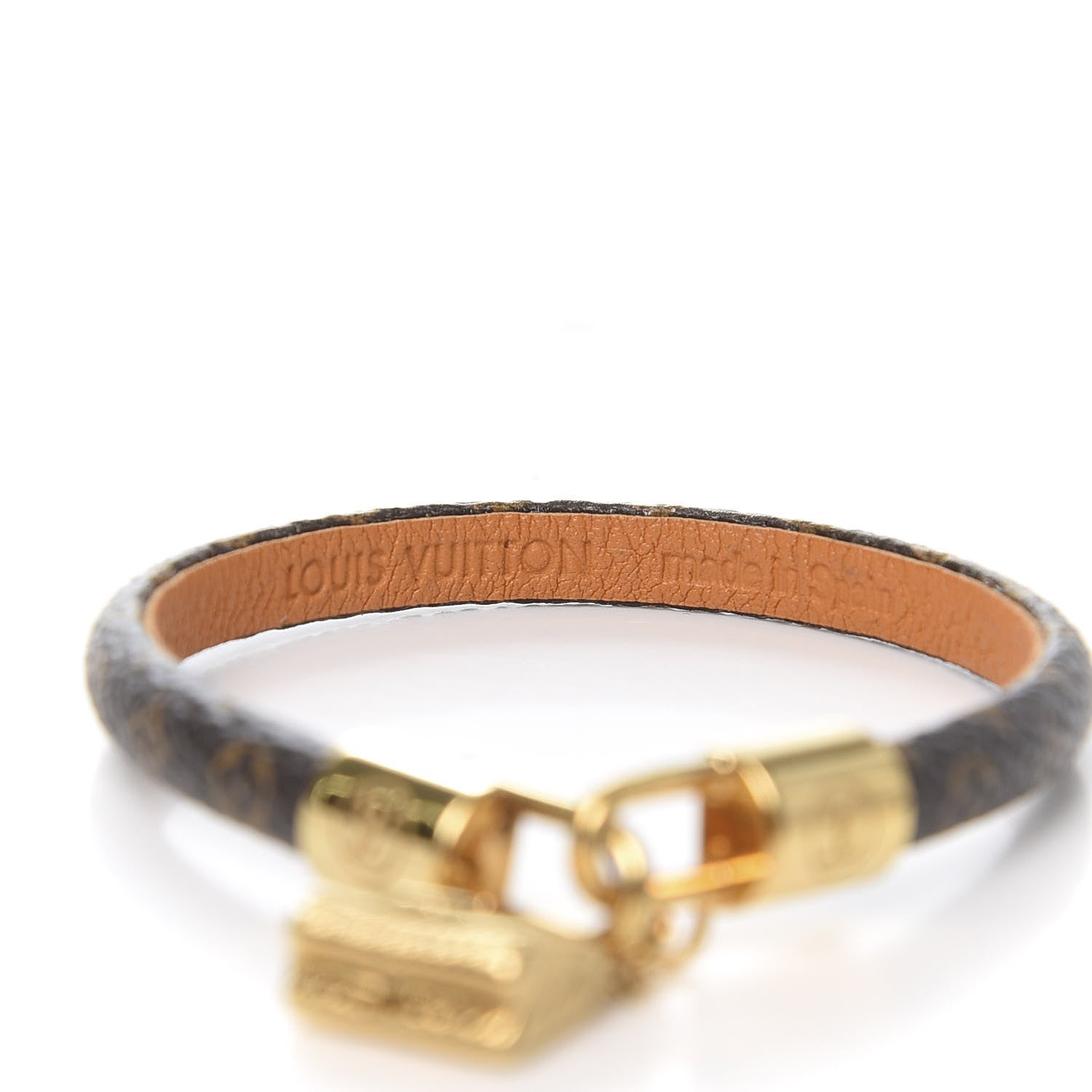 Louis Vuitton Monogram Twist Lock Bracelet 19 5 of 6