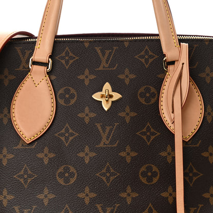 Louis Vuitton Monogram Flower Zipped Tote MM Beige 8 of 10