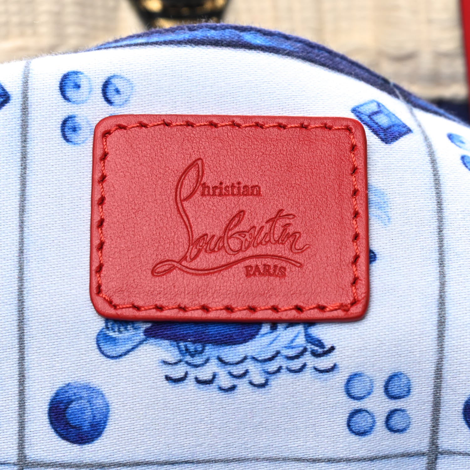 Christian Louboutin Cotton Embroidered Portugaba Tote Ivory Multi 8 of 8