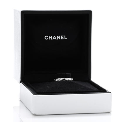 Chanel 18K White Gold Mini Coco Crush Ring 5 of 5