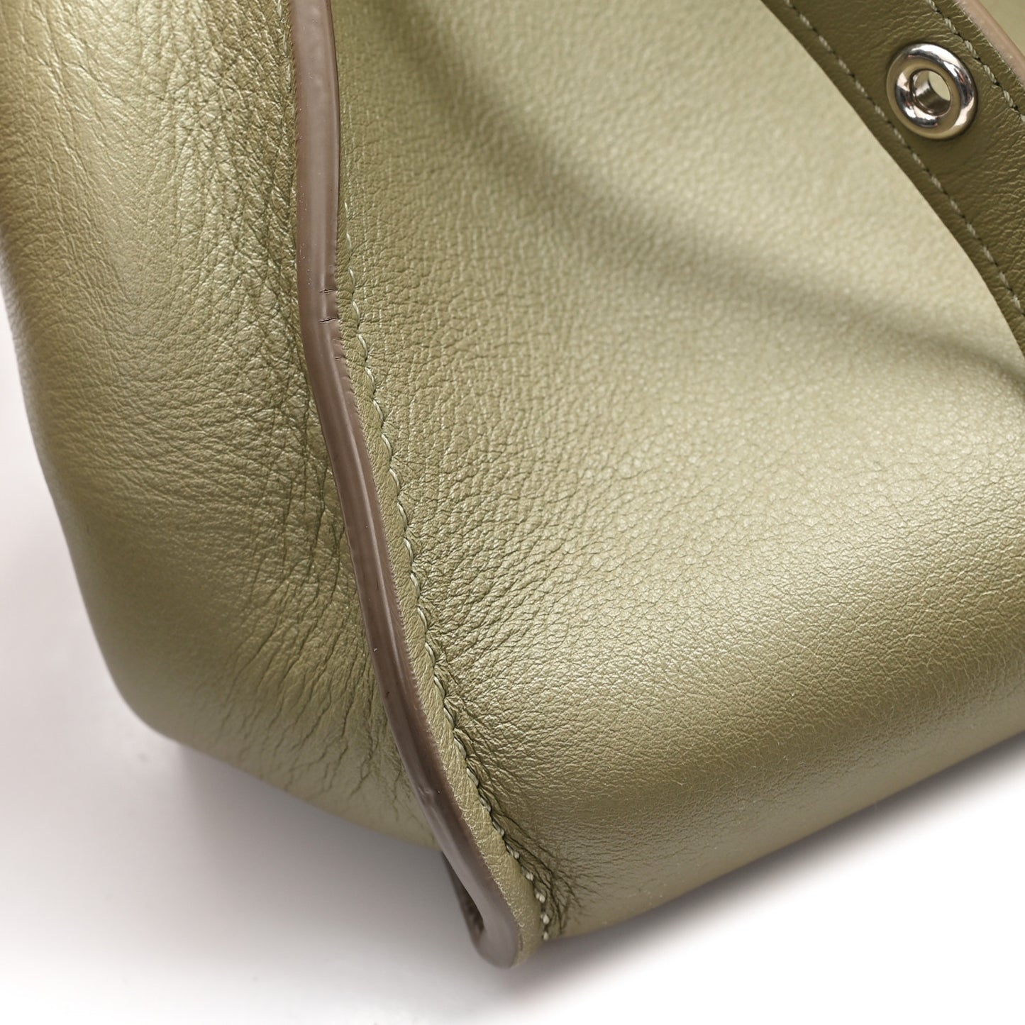 Smooth Calfskin Small Big Bag Sage