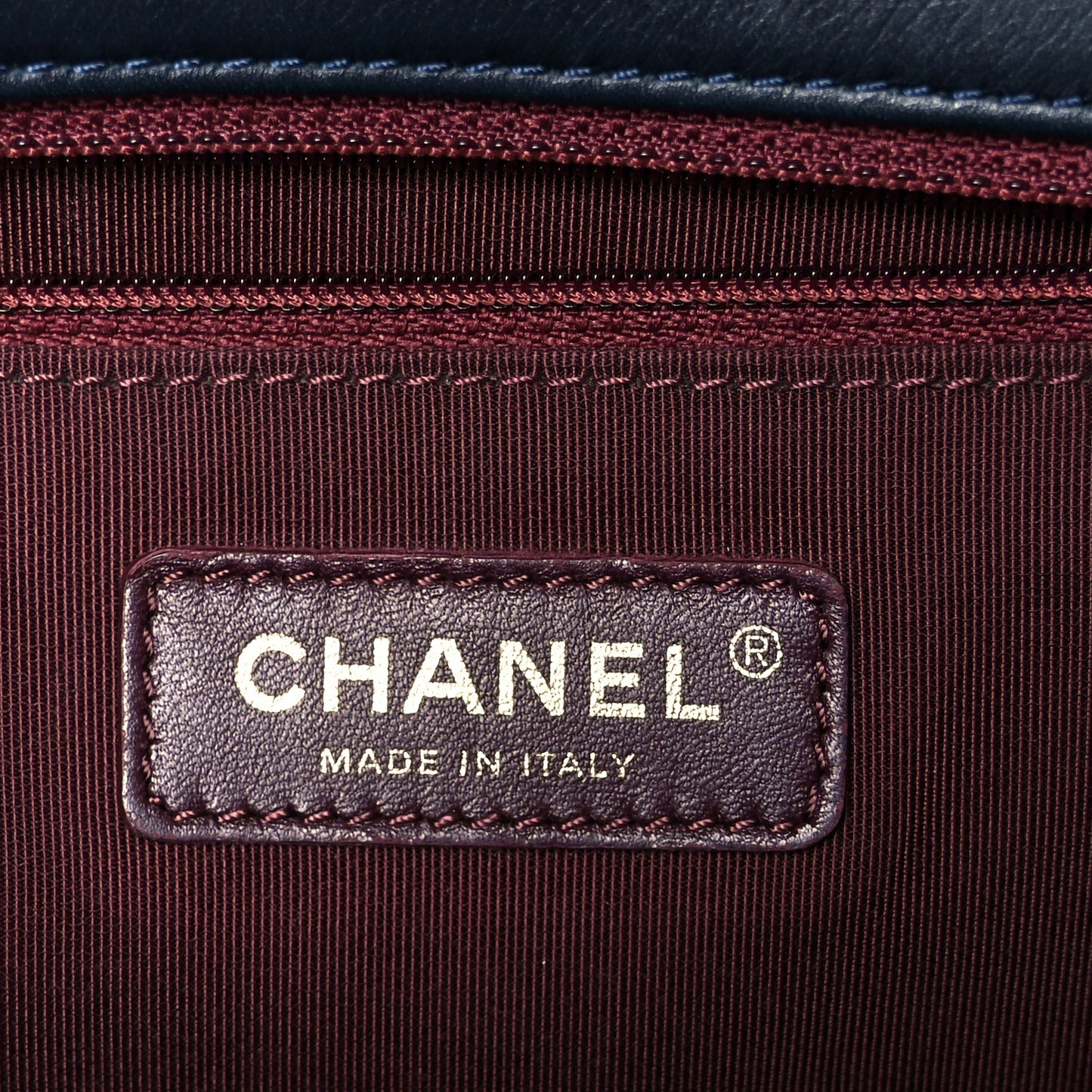 Glazed Calfskin Quilted Medium Gold Bar Top Handle Flap Black