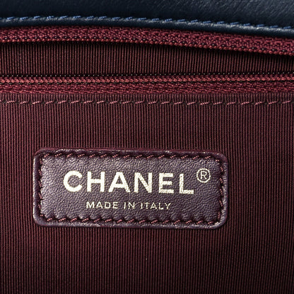 Chanel Glazed Calfskin Quilted Medium Gold Bar Top Handle Flap Black 6 of 11