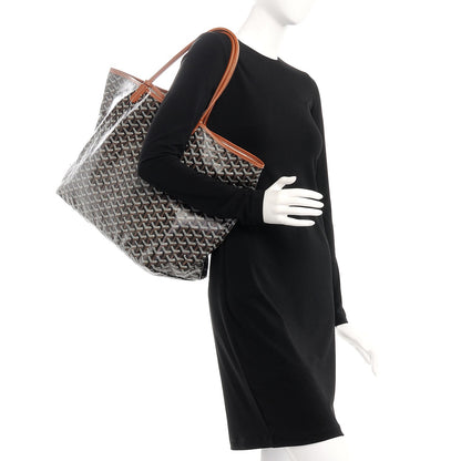 Goyard Goyardine Saint Louis GM Black Gold 2 of 8