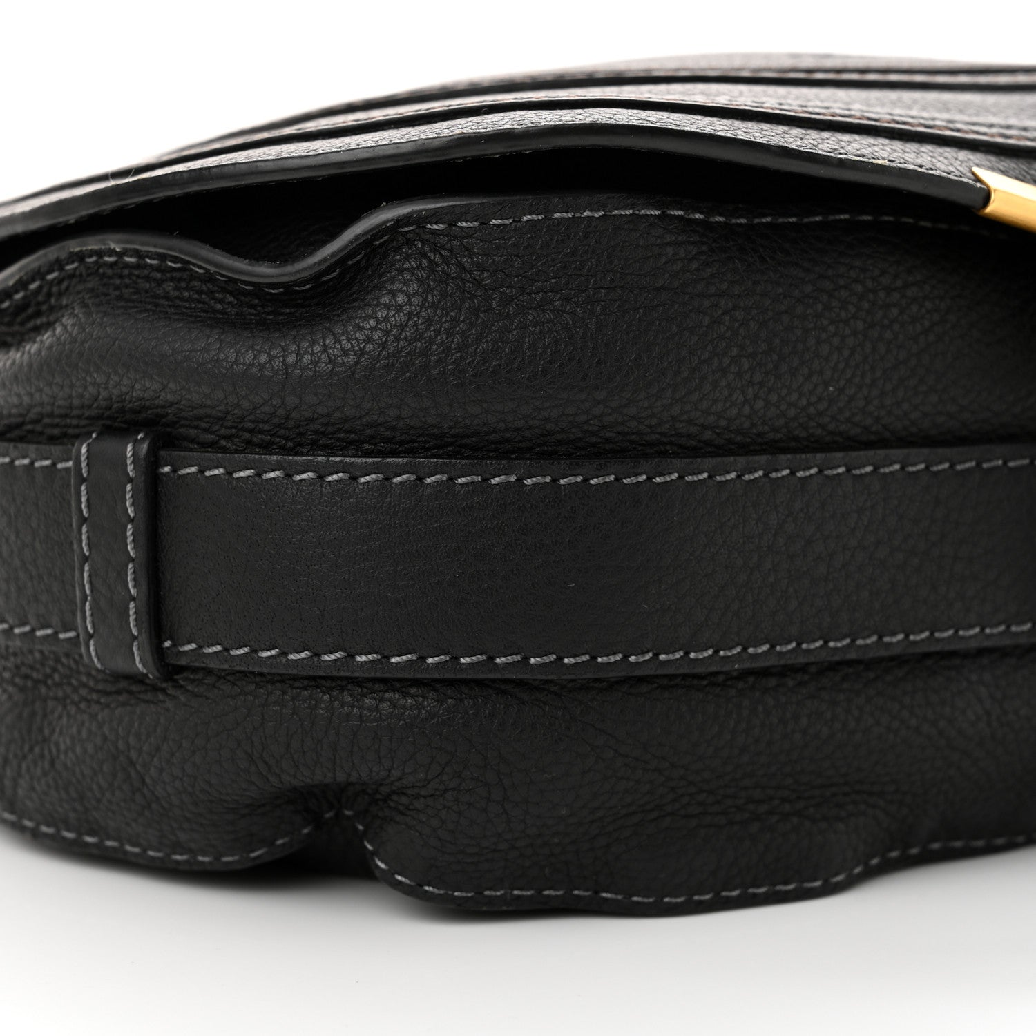 Chloe Calfskin Medium Marcie Round Crossbody Bag Black 9 of 10