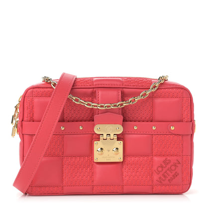 Louis Vuitton Lambskin Damier Quilt Troca PM Rose 1 of 11