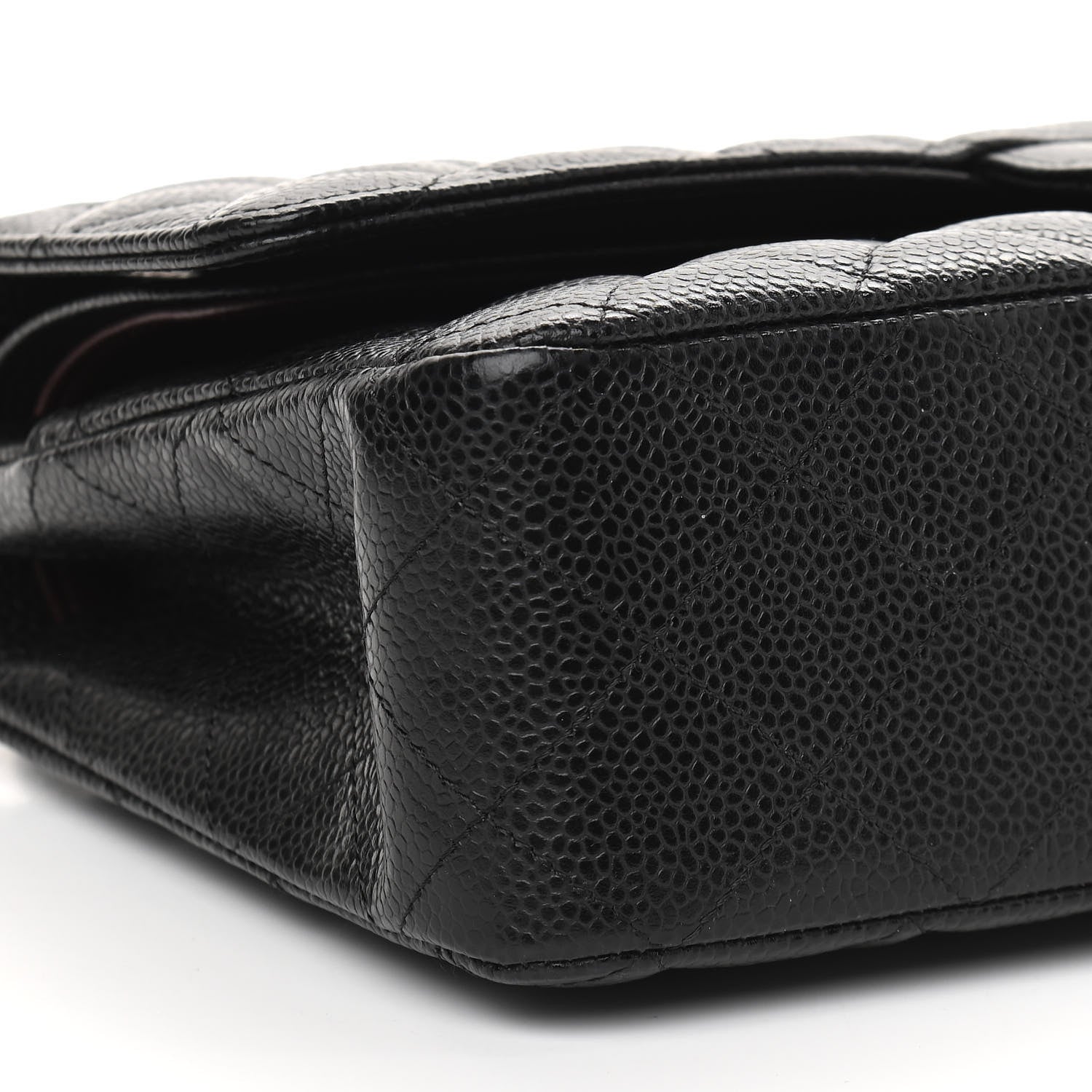 Chanel Caviar Quilted Medium Double Flap Black 8 of 9