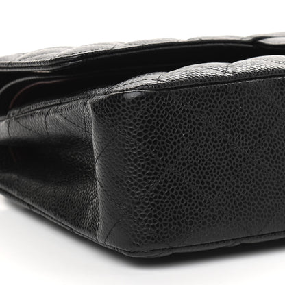 Chanel Caviar Quilted Medium Double Flap Black 8 of 9