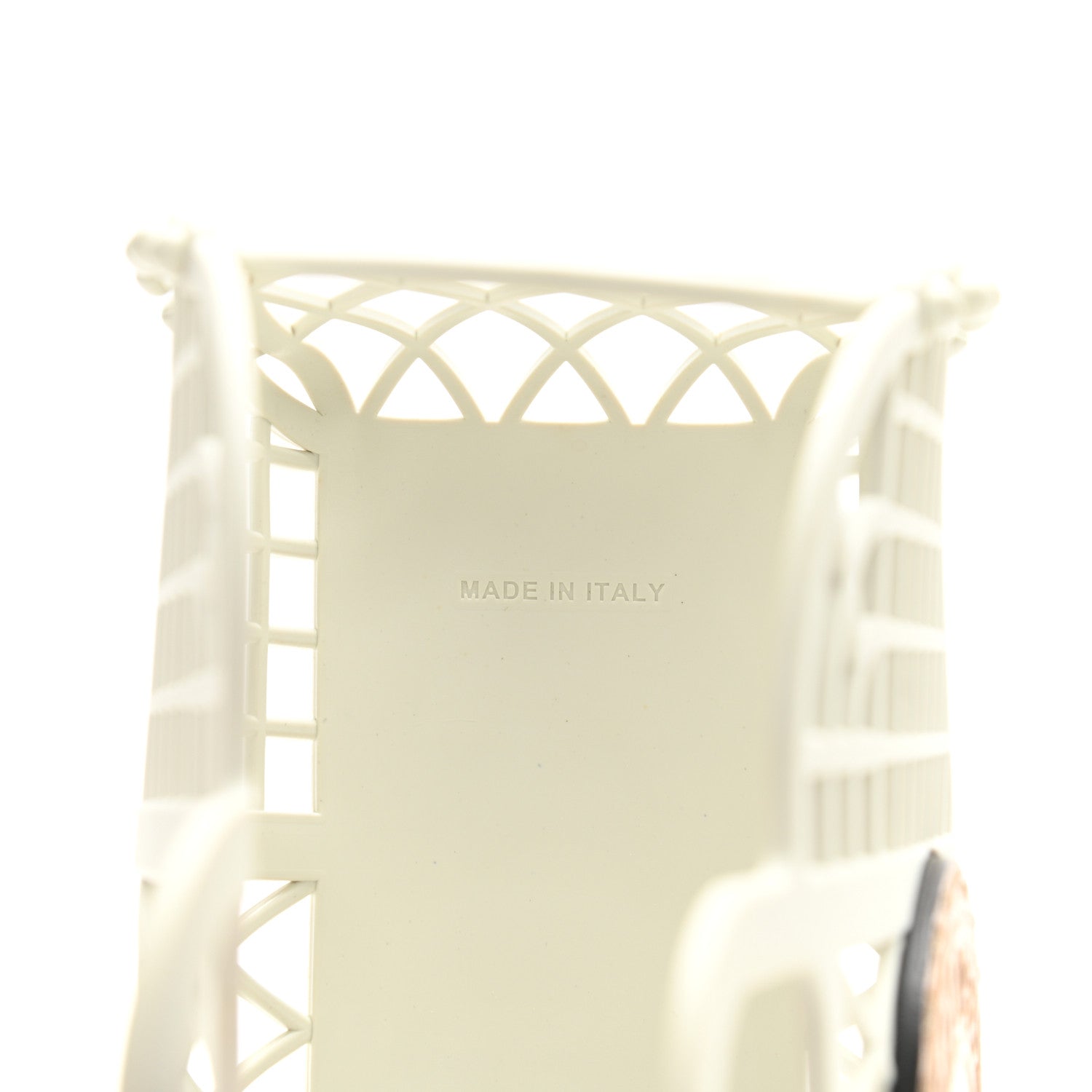 Fendi Recycled Plastic Vitello Liberty Matte Small Fendi Basket White Ice Miele Scuro 7 of 12