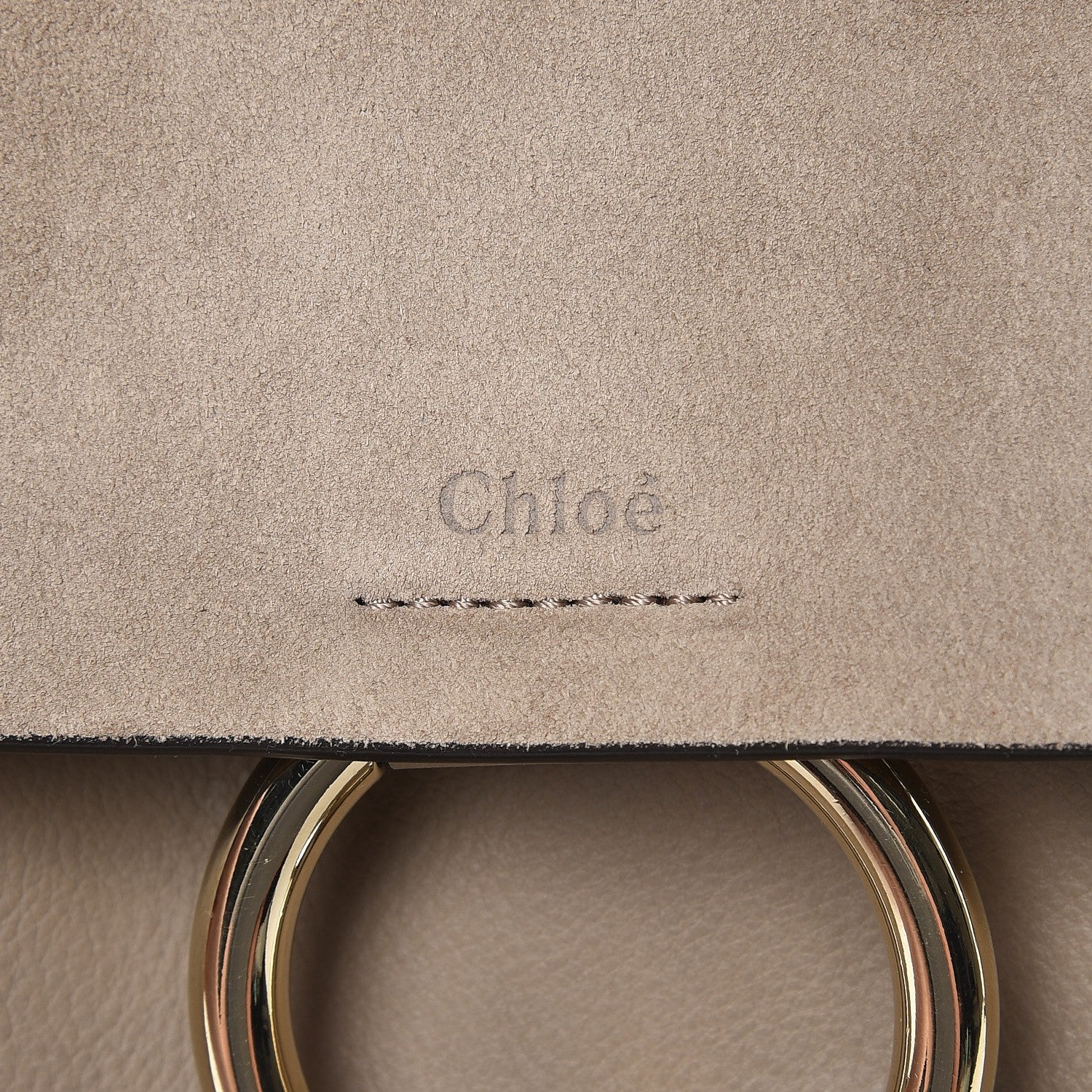 Chloe Suede Calfskin Small Faye Backpack Motty Grey 9 of 9