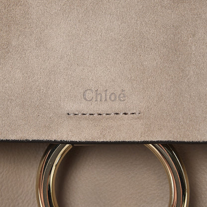 Chloe Suede Calfskin Small Faye Backpack Motty Grey 9 of 9