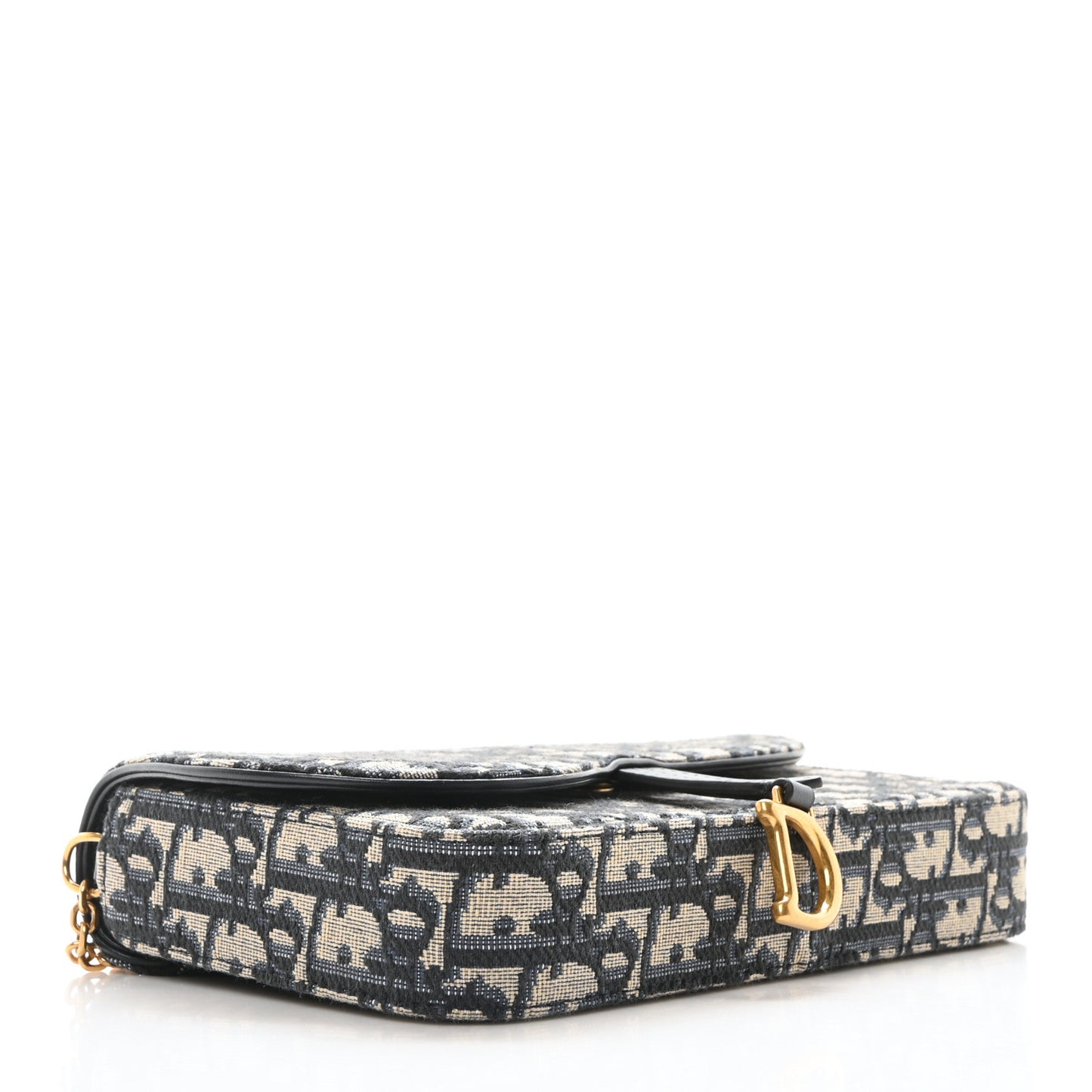 Oblique Saddle Chain Pouch Blue