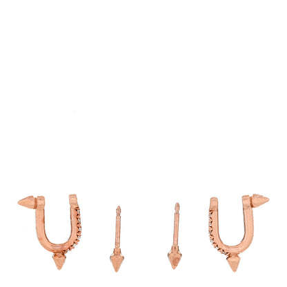 Tiffany X PHARRELL 18K Rose Gold Diamond Small Titan Earrings 3 of 6