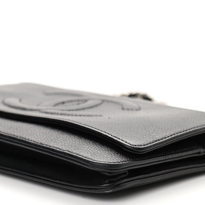 Chanel Caviar Timeless CC Wallet On Chain WOC Black 10 of 10