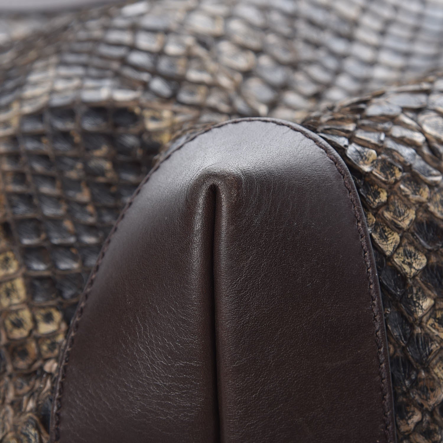 Gucci Python Medium Craft Tote Brown 10 of 11