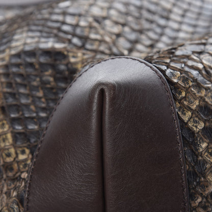 Gucci Python Medium Craft Tote Brown 10 of 11