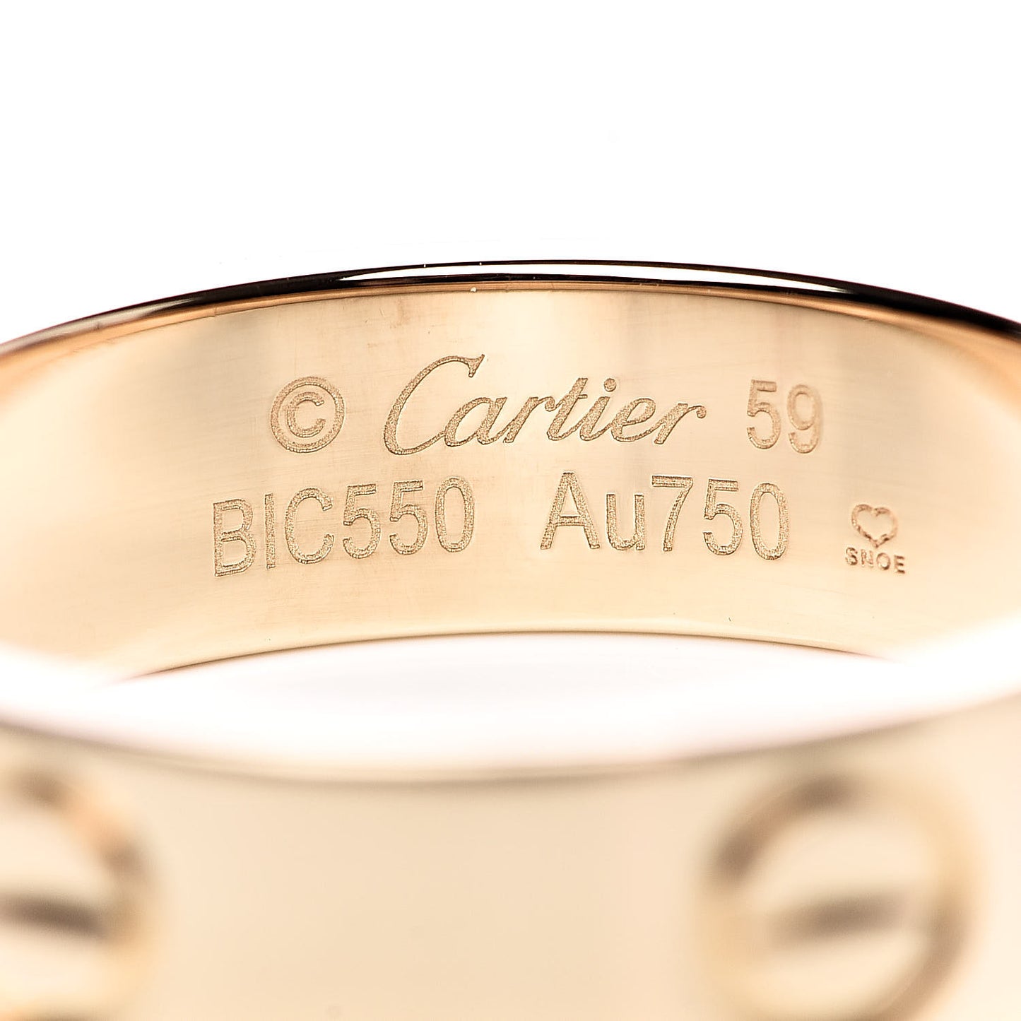 18K Yellow Gold 5.5mm LOVE Ring 59 8.75