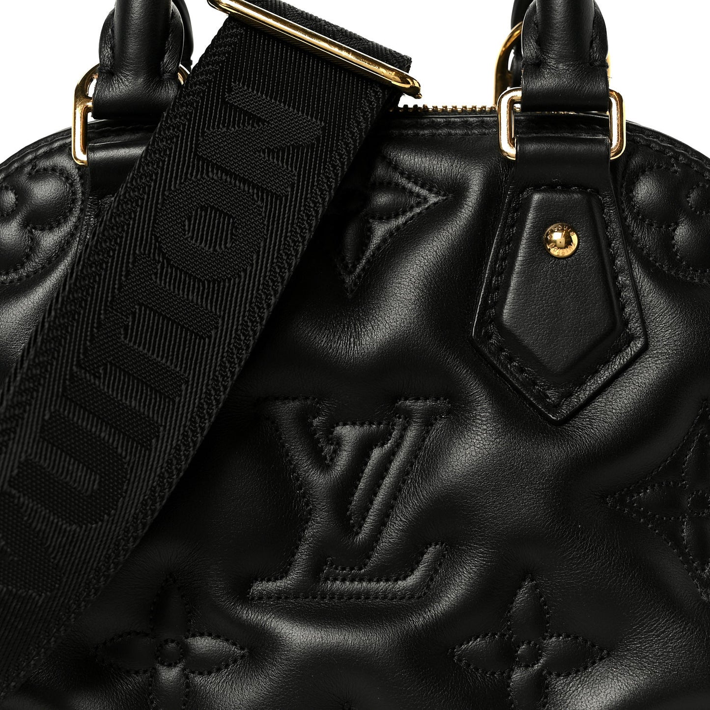 Calfskin Bubblegram Alma BB Black