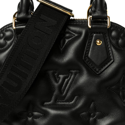 Louis Vuitton Calfskin Bubblegram Alma BB Black 7 of 9
